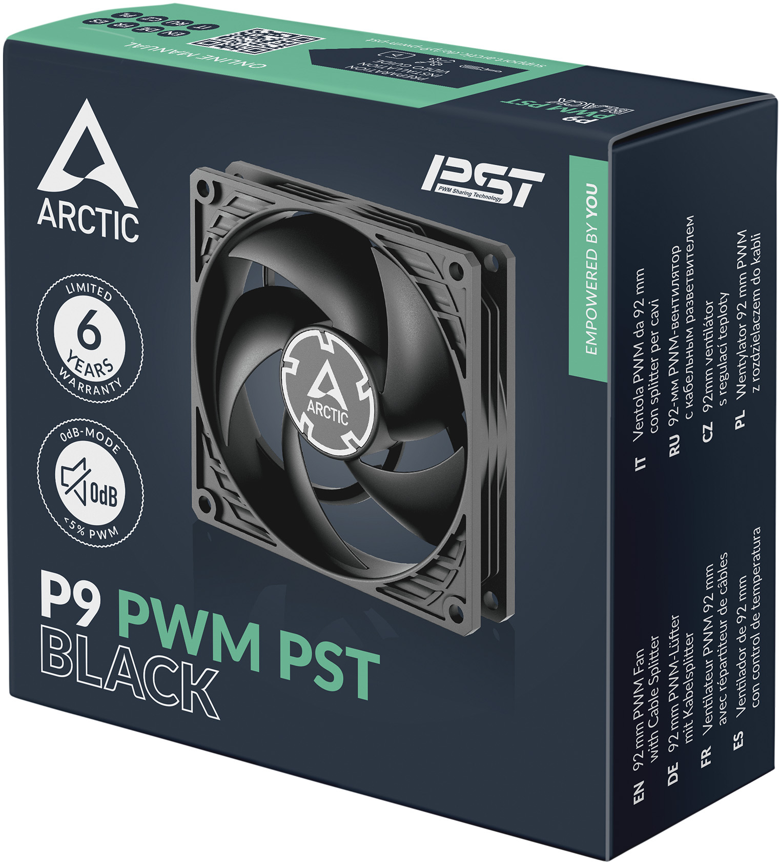 Корпусний вентилятор ARCTIC P9 PWM PST Black (ACFAN00298A)фото7