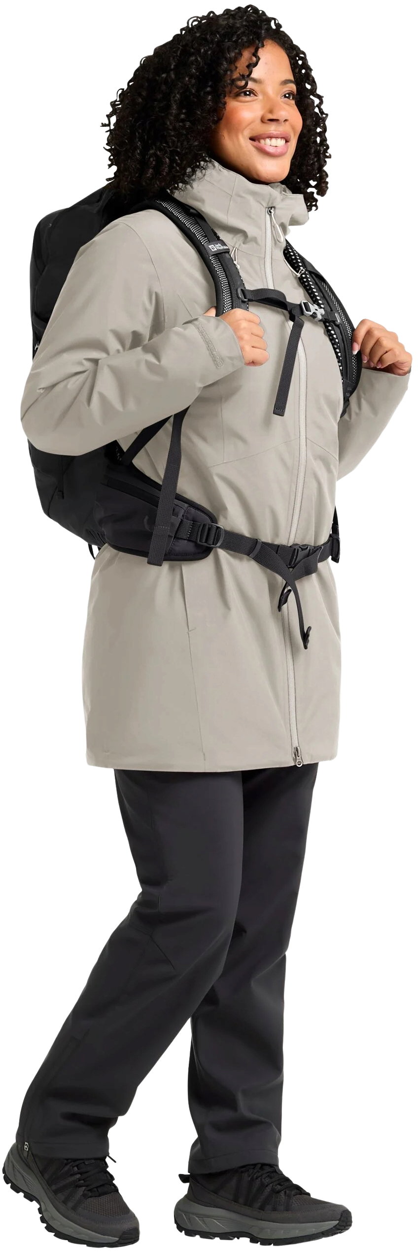 Женское полупальто Jack Wolfskin Heidelstein Ins Jkt W XL бежевое фото 3