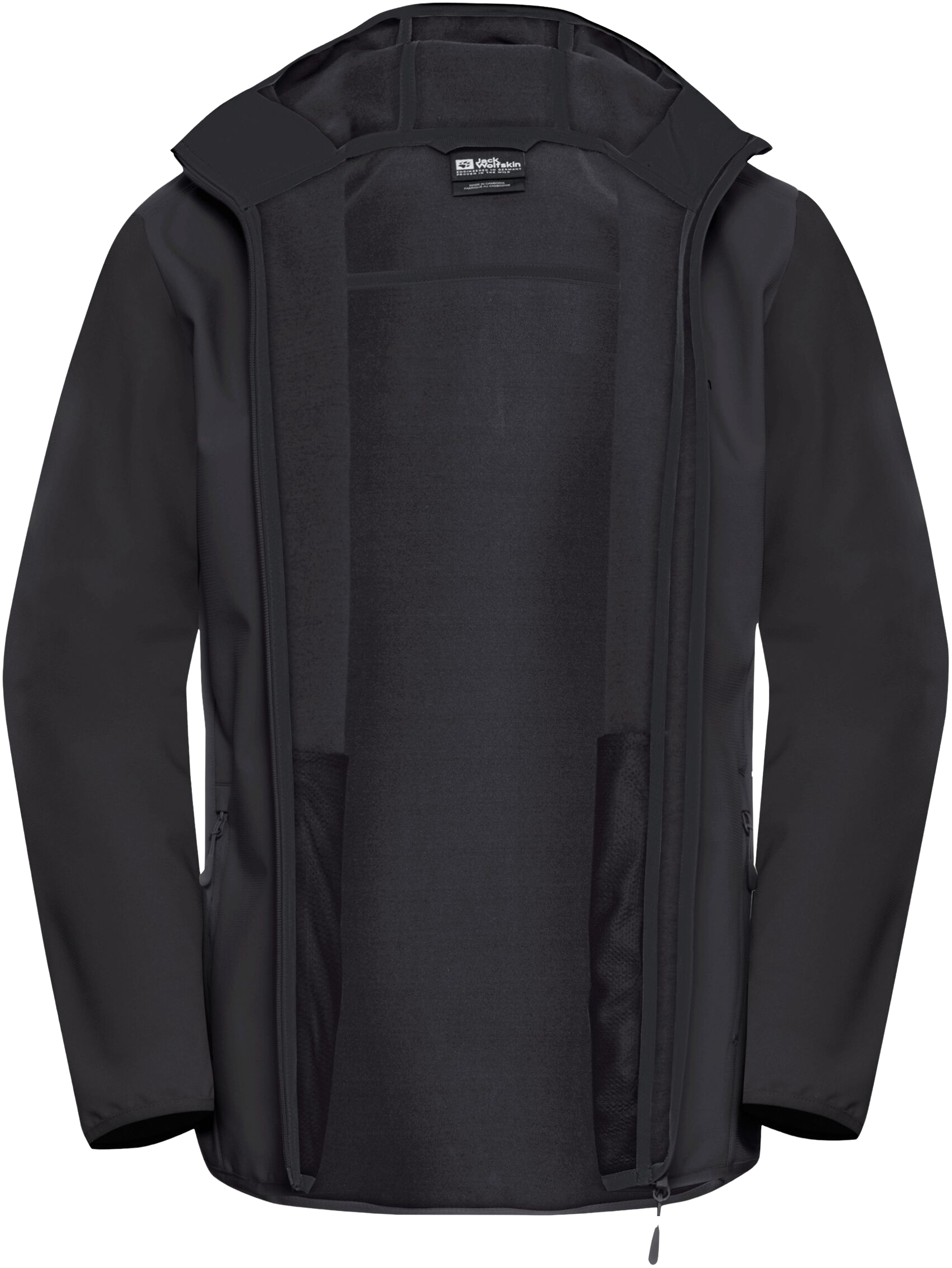 Вітрівка чоловіча Jack Wolfskin Bornberg Hoody M XXL чорнафото8