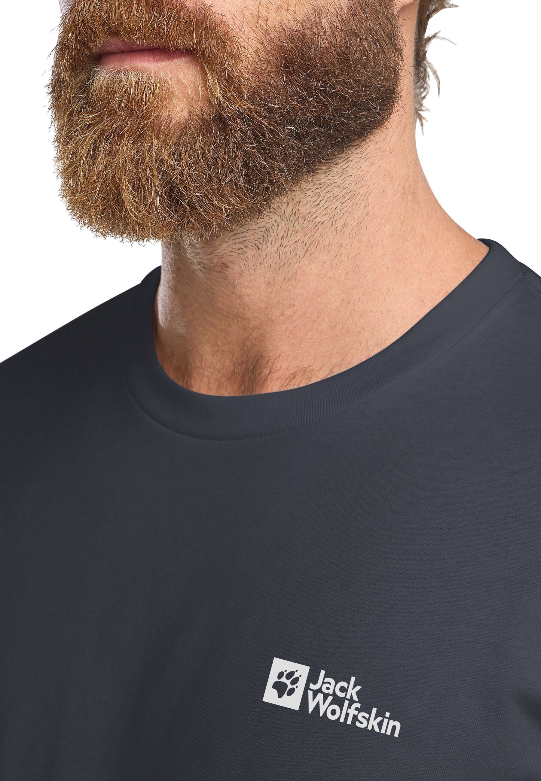 Футболка мужская Jack Wolfskin Essential T M 1808382-T0320 XXL синяя фото 4