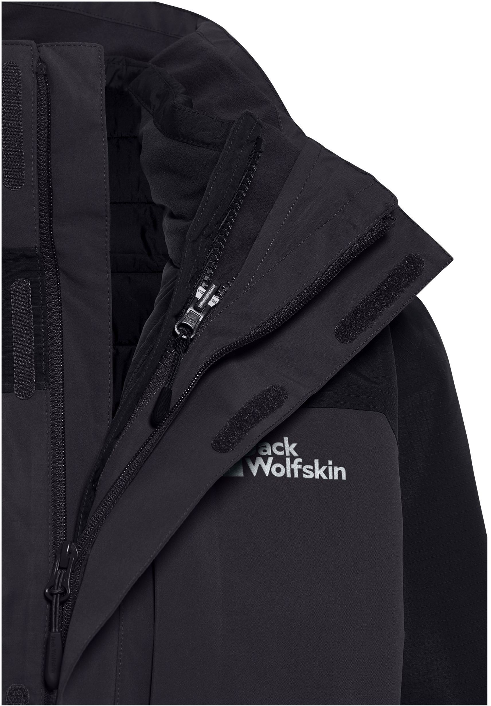 Куртка мужская Jack Wolfskin Romberg 3In1 Jkt M A61859-6350 L темно-серая фото 9