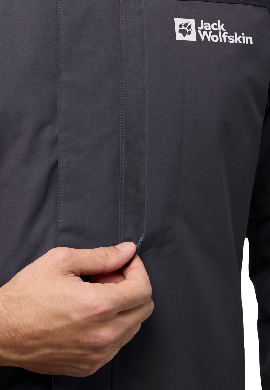 Куртка мужская Jack Wolfskin Romberg 3In1 Jkt M A61859-6350 L темно-серая фото