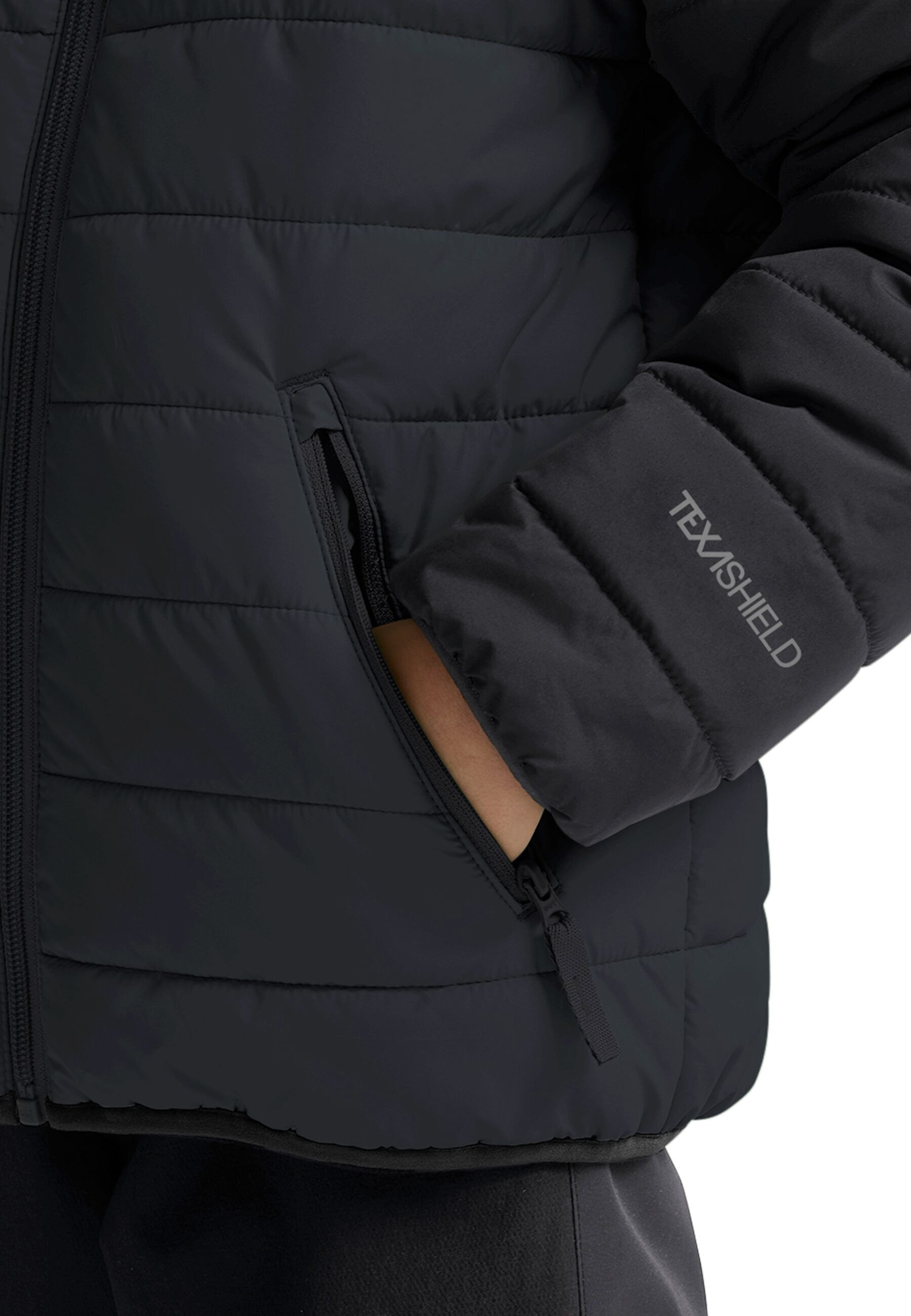 Пуховик дитячий Jack Wolfskin New Zenon Jacket K 176 темно-сірийфото7