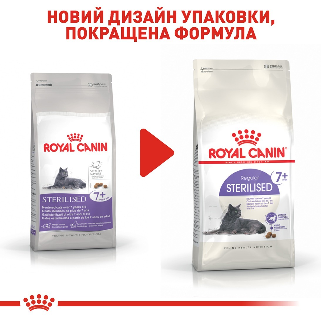 Сухий корм для дорослих стерилізованих кішок Royal Canin Sterilised 7+ 400 гфото