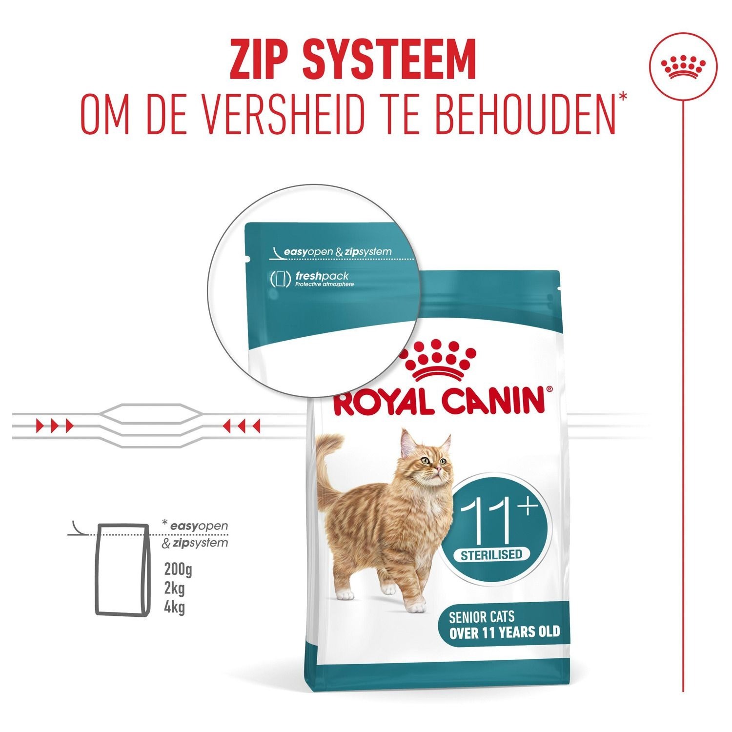 Сухий корм для дорослих стерилізованих кішок Royal Canin Sterilised 11+ 2 кгфото