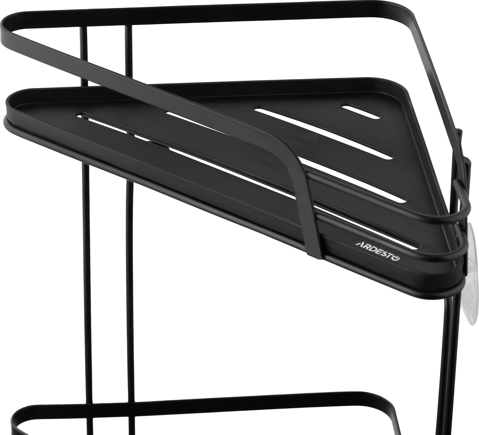 Полиця кутова ARDESTO Vigor 2-ярусна 22см, чорний (ARHK4503PB)фото5