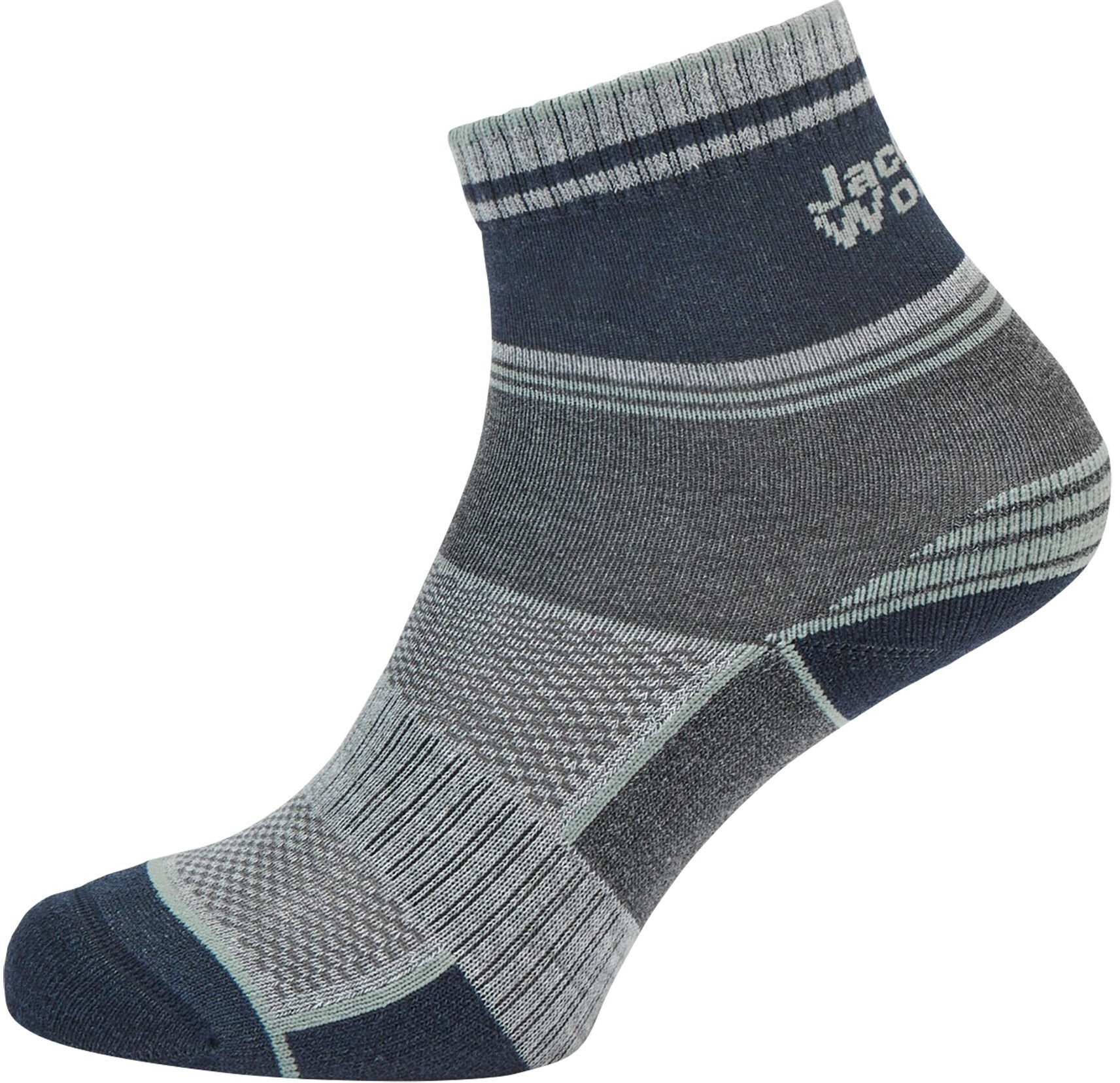 Шкарпетки трекінгові дитячі Jack Wolfskin Hike Sock Cl C K A63873_6324 2 пари 34-36 сіріфото4