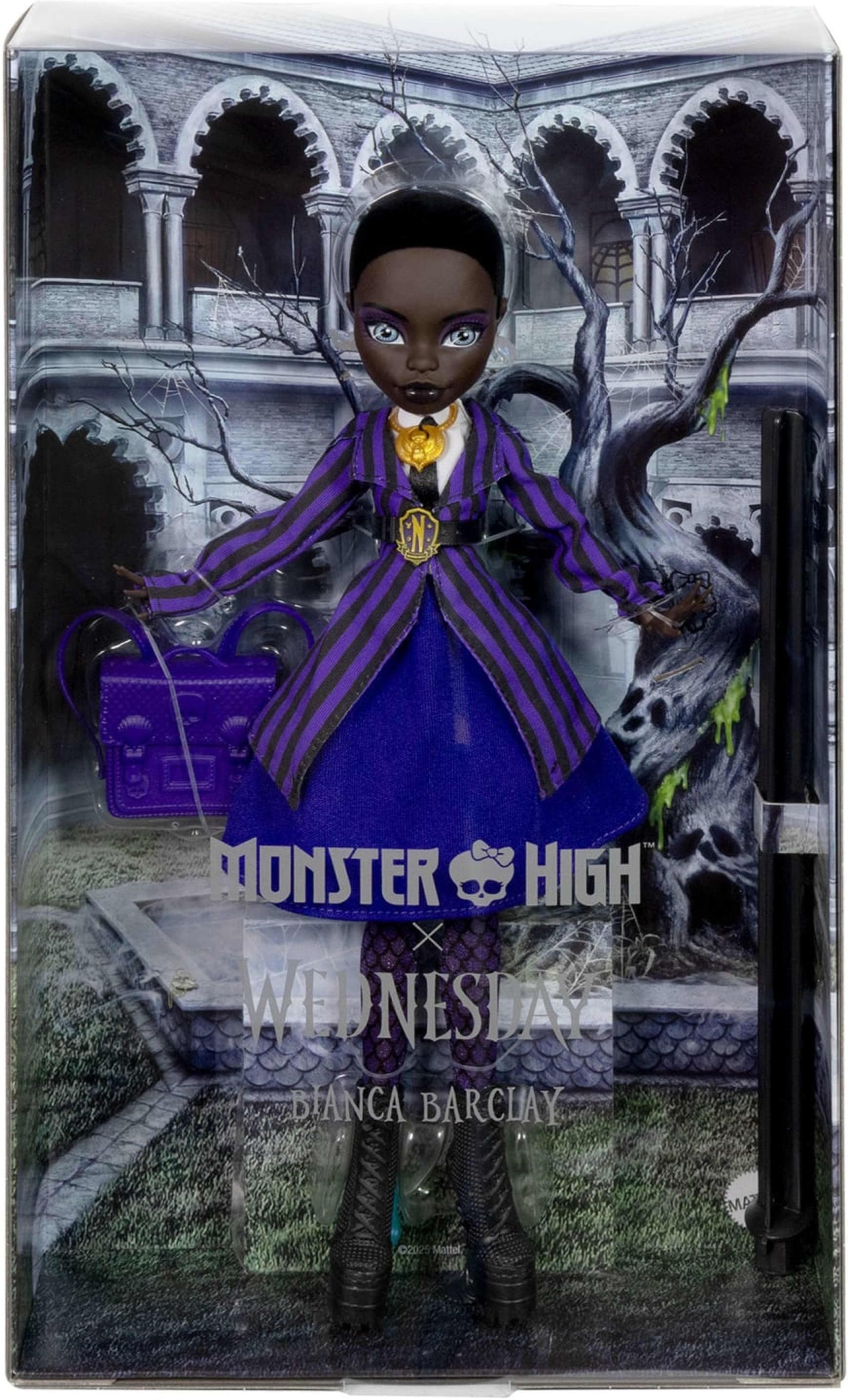 Кукла Бьянка в школьной форме, Monster High X Wednesday (JDR71) фото 6