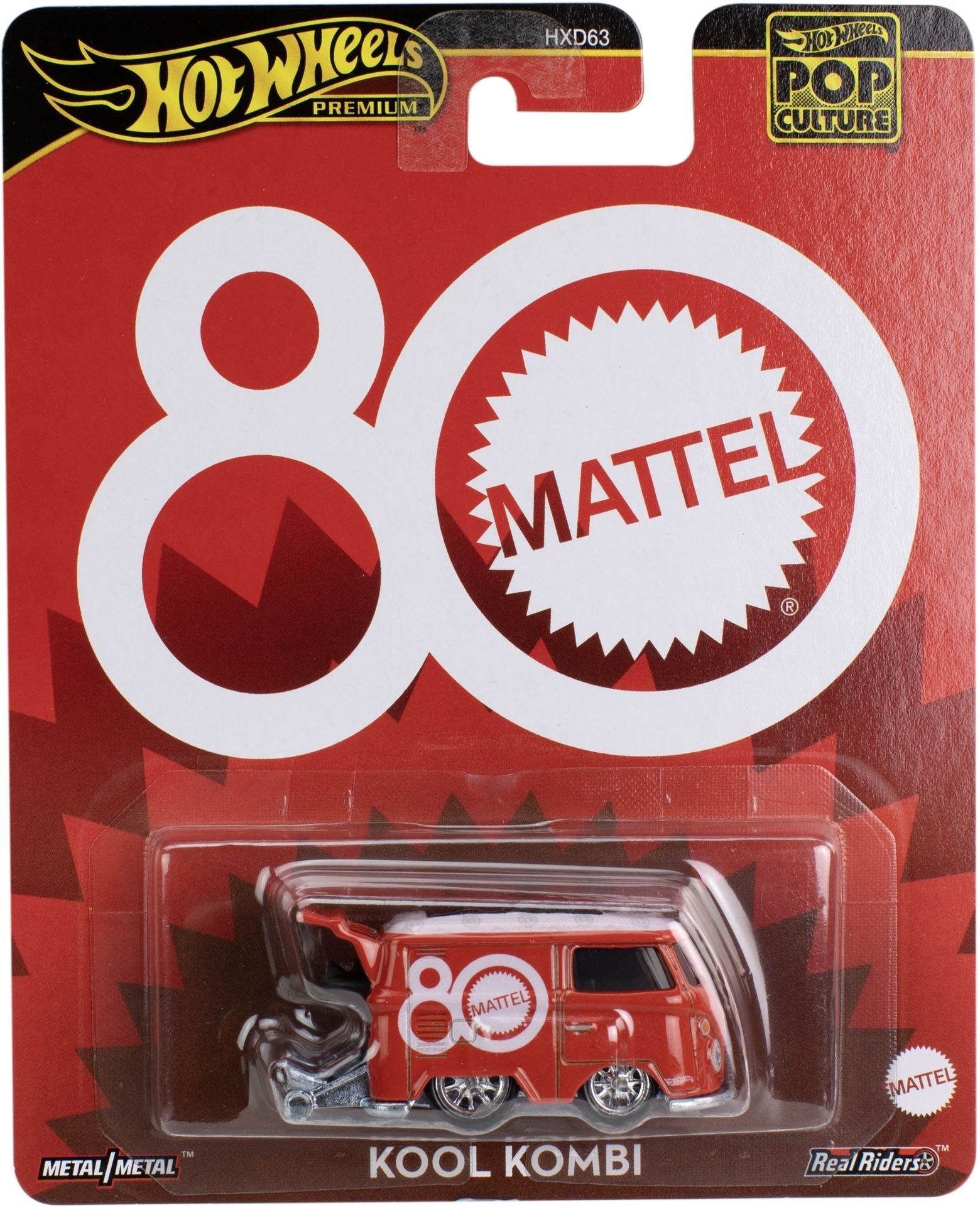 Колекційна модель Hot Wheels Volkswagen Kool Kombi Mattel 80th серії "Поп культура" (JBL68)фото