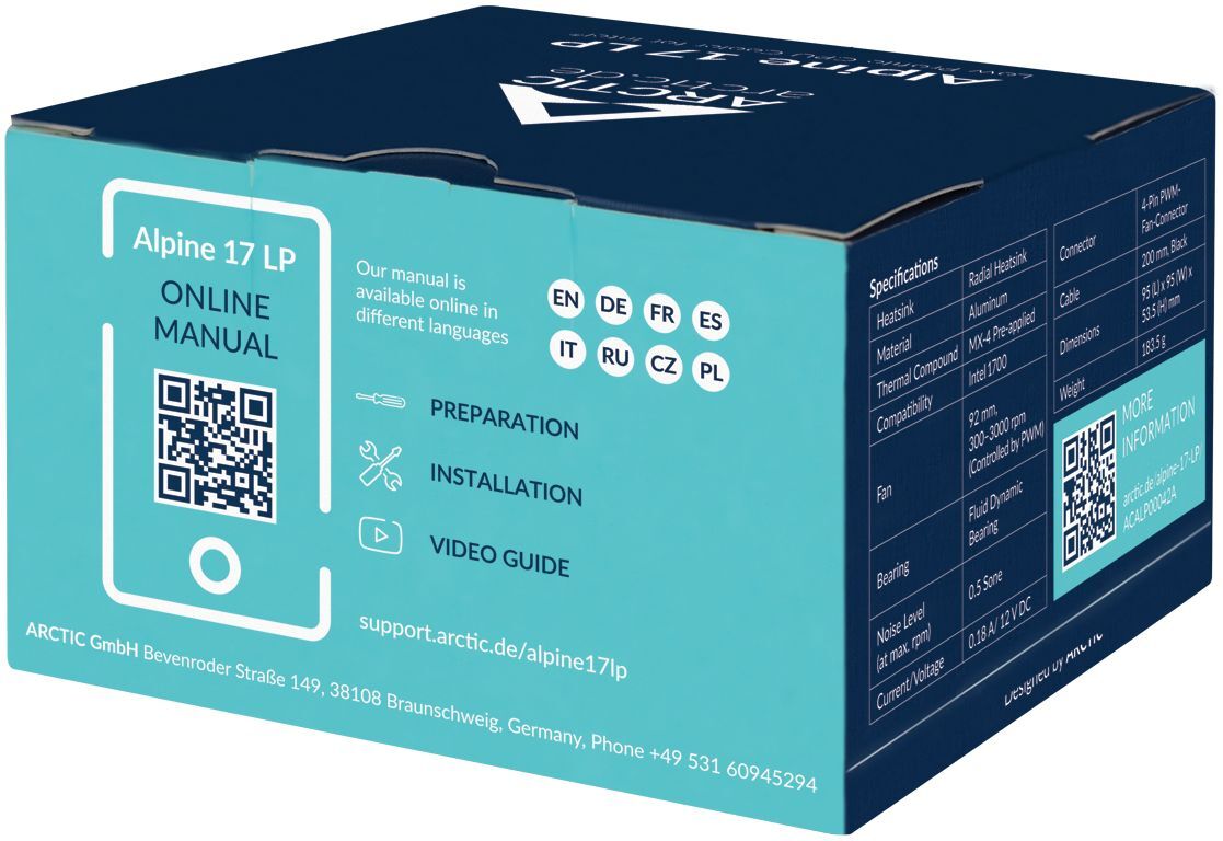 Процесорний кулер ARCTIC Alpine 17 LP (ACALP00042A)фото7