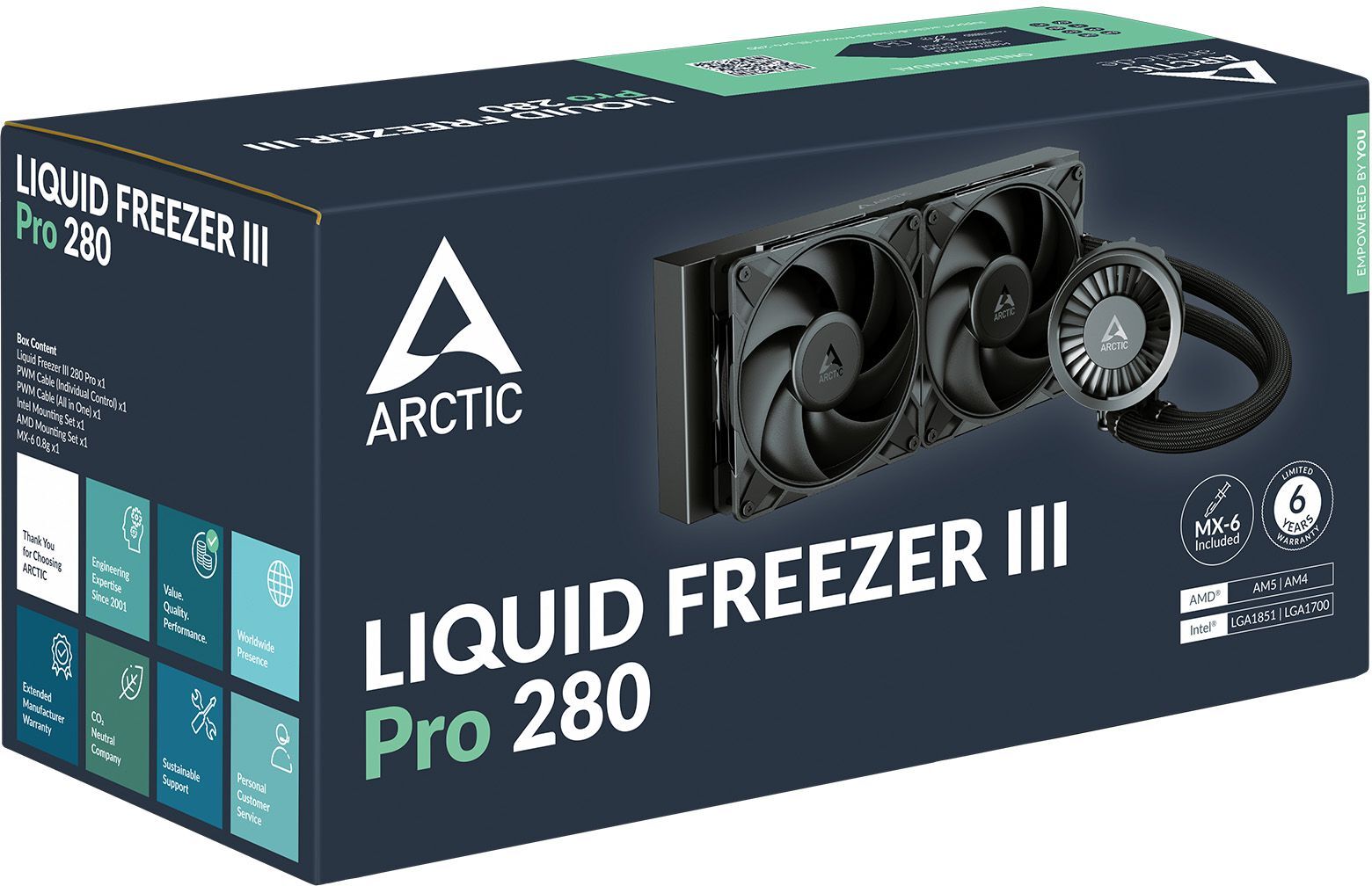 Система рідинного охолодження ARCTIC Liquid Freezer III Pro 280 (ACFRE00179A)фото6