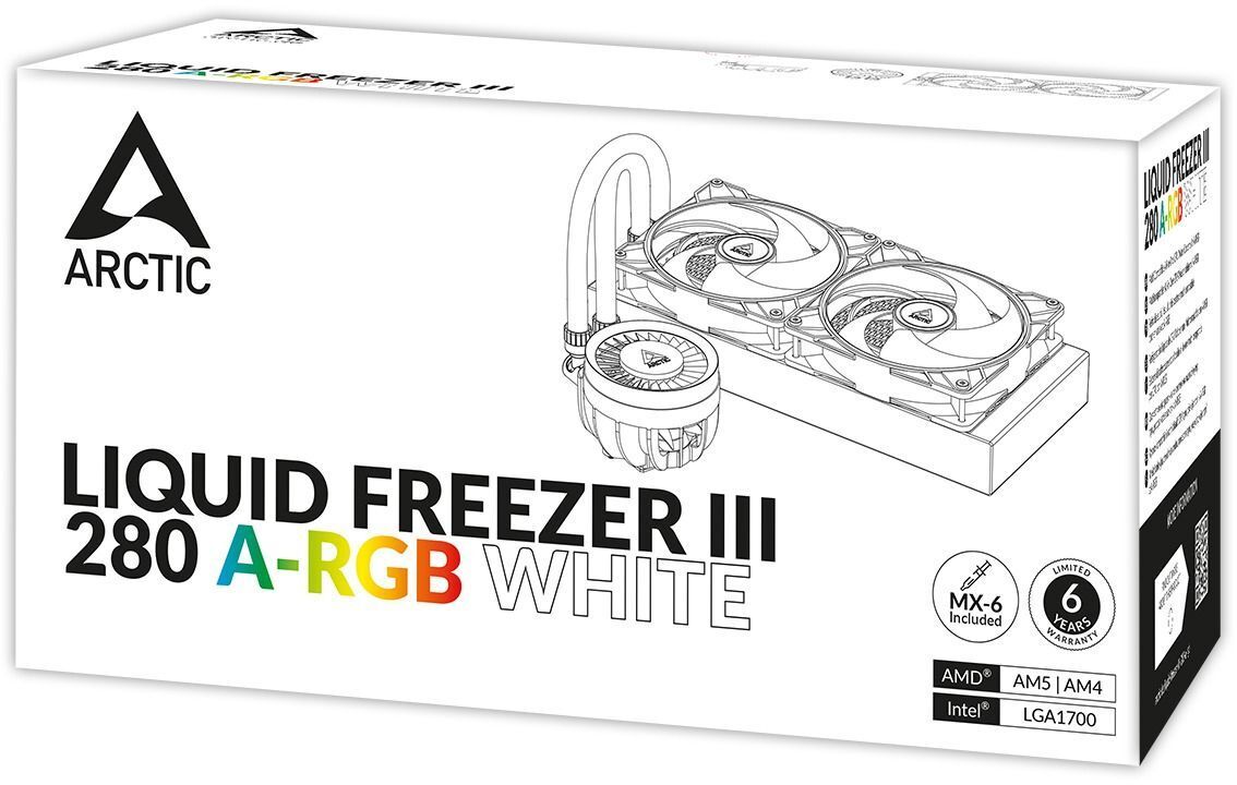 Система жидкосного охлаждения ARCTIC Liquid Freezer III 280 A-RGB White (ACFRE00151A) фото 16