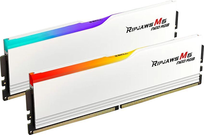 Память для ПК G.SKILL DDR5 48GB (2x24GB) 6000 MHz CL30 Ripjaws M5 Neo RGB AMD EXPO White (F5-6000J3036F24GX2-RM5NRW) фото 2