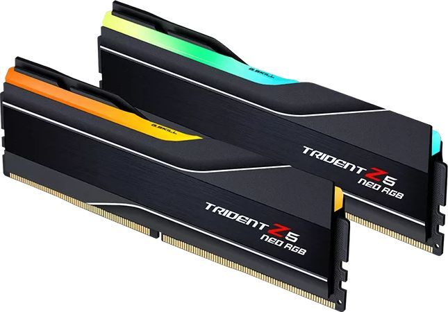 Память для ПК G.SKILL DDR5 48GB (2x24GB) 6000 MHz CL28 Trident Z5 Neo RGB AMD EXPO Black (F5-6000J2836F24GX2-TZ5NR) фото