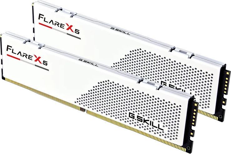 Память для ПК G.SKILL DDR5 48GB (2x24GB) 6000 MHz CL30 Flare X5 AMD EXPO White (F5-6000J3036F24GX2-FX5W) фото