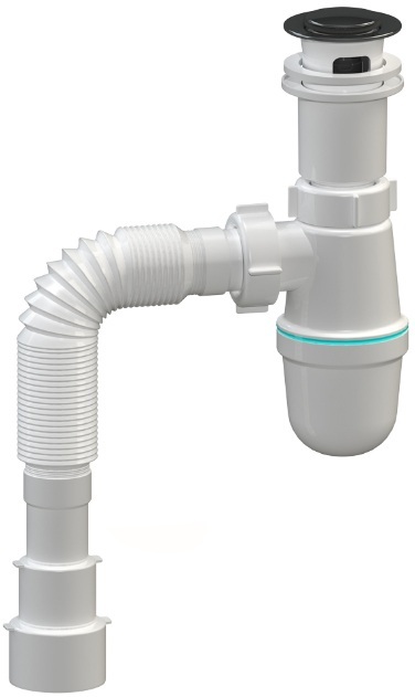 Набір для ванної Adamant Flat 120R, з сифоном Click-Clac (4824296208501)фото