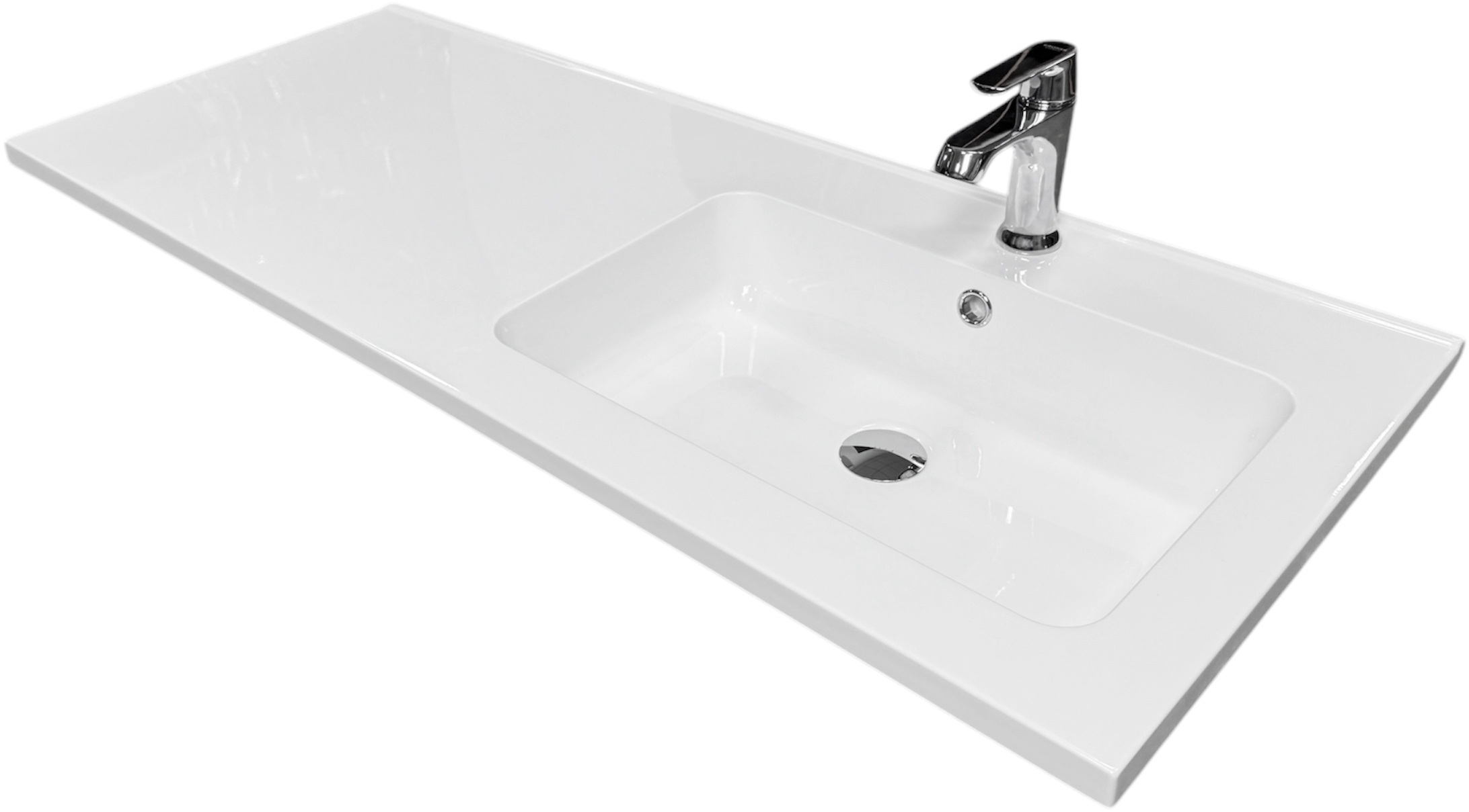 Набір для ванної Adamant Flat 120R, з сифоном Click-Clac (4824296208501)фото