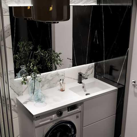 Набір для ванної Adamant Flat 120R, з сифоном Click-Clac (4824296208501)фото