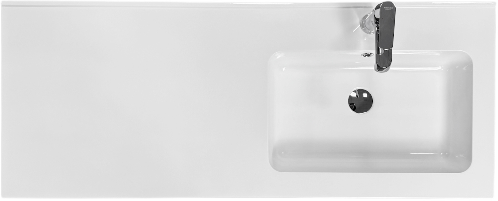 Набір для ванної Adamant Flat 120R, з сифоном Click-Clac (4824296208501)фото