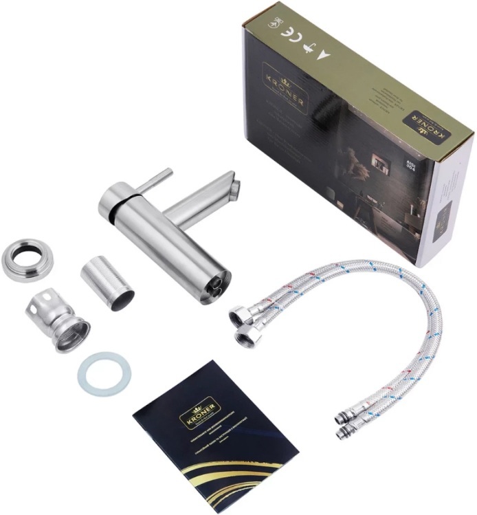 Набір для ванної Adamant Quanto 80, з сифоном Click-Clac (4824296208201)фото