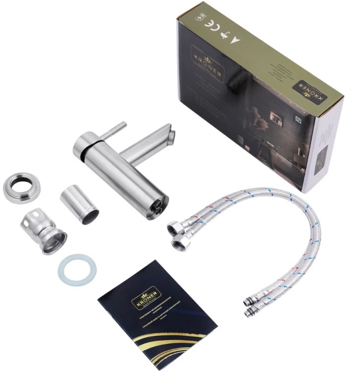 Набір для ванної Adamant Flat 120L, з сифоном Click-Clac (4824296208601)фото