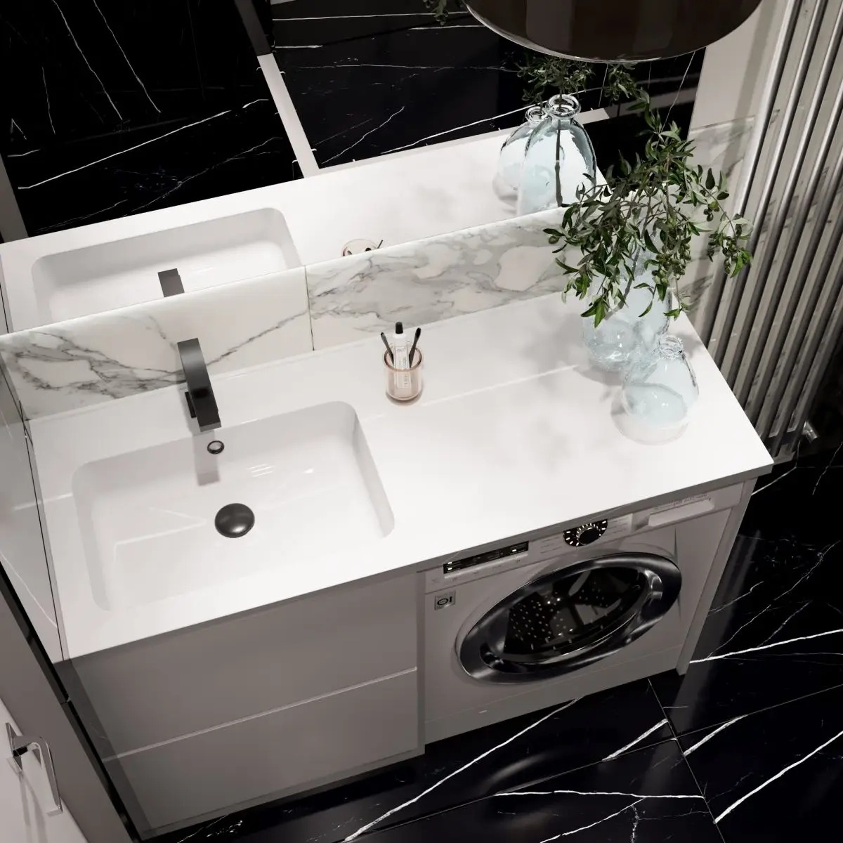 Набір для ванної Adamant Flat 120L, з сифоном Click-Clac (4824296208601)фото