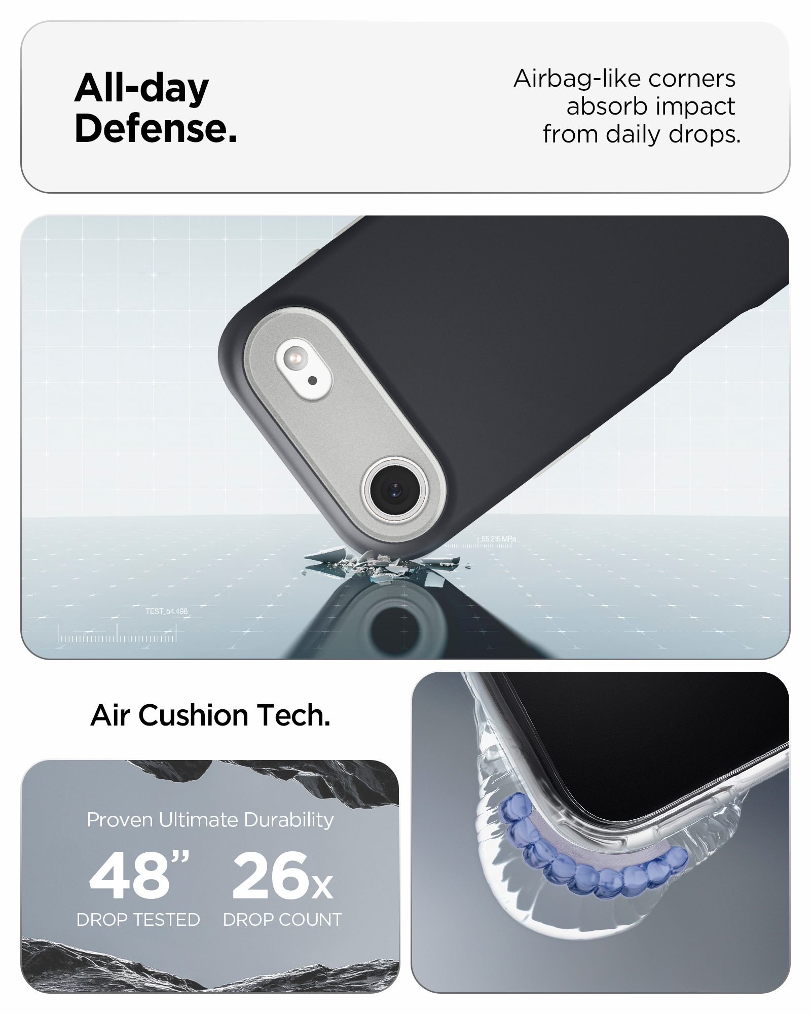 Чехол Spigen для Apple iPhone Air, Nano Pop MagFit, Black Sesame (ACS10301) фото 13