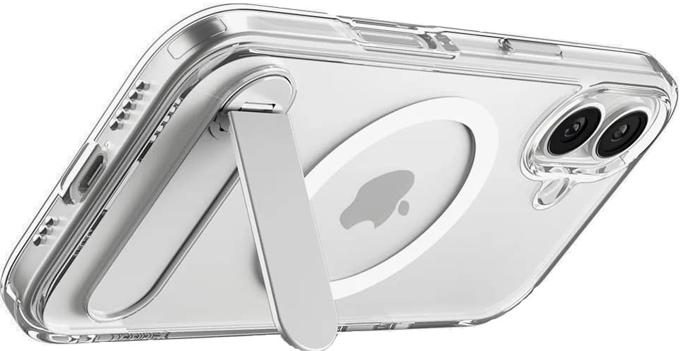 Чехол Spigen для Apple iPhone 17 Ultra Hybrid S MagFit, Clear White (ACS09981) фото 7