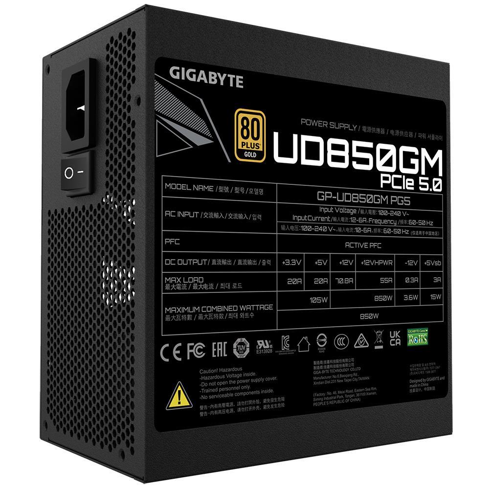 Блок живлення GIGABYTE ATX2.31 850W (GP-UD850GM_PG5)фото3