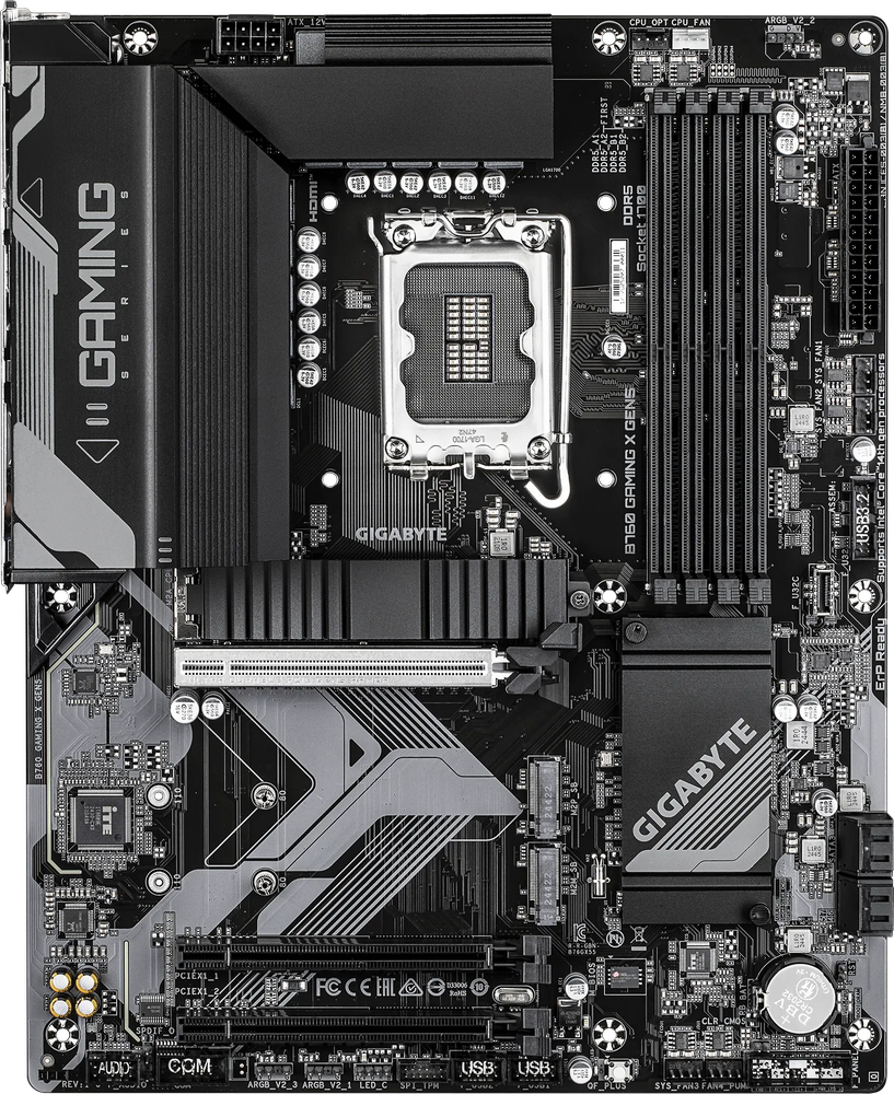 Материнская плата GIGABYTE B760 S1700 ATX (B760_GAMING_X_GEN5) фото 2