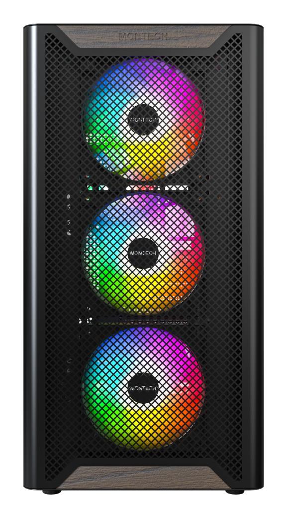 Корпус MONTECH ATX W/O PSU (XR WOOD (B)) фото 3