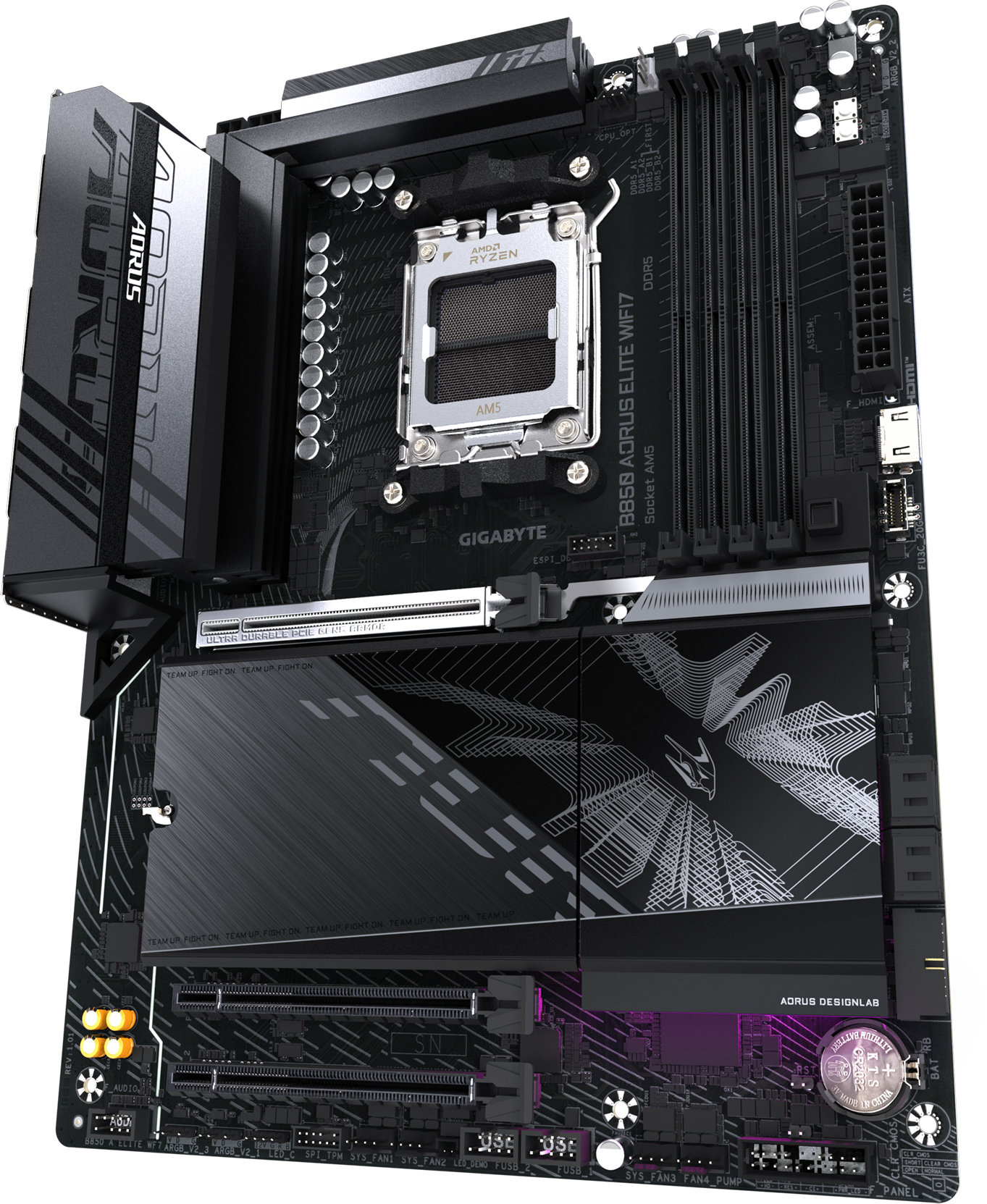 Материнская плата GIGABYTE AMD B850 SAM5 ATX (B850_A_ELITE_WF7_1.1) фото 4