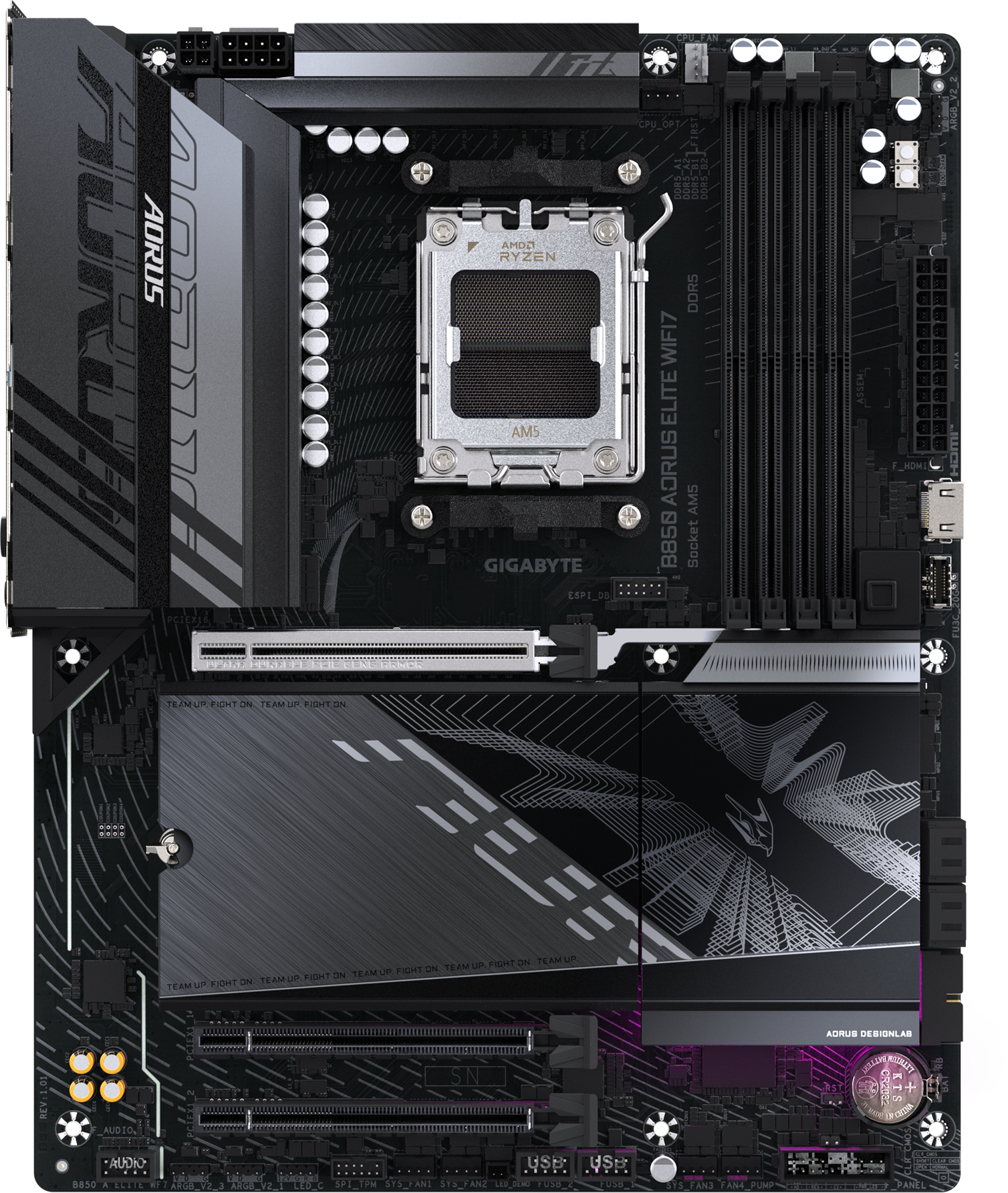 Материнская плата GIGABYTE AMD B850 SAM5 ATX (B850_A_ELITE_WF7_1.1) фото 2