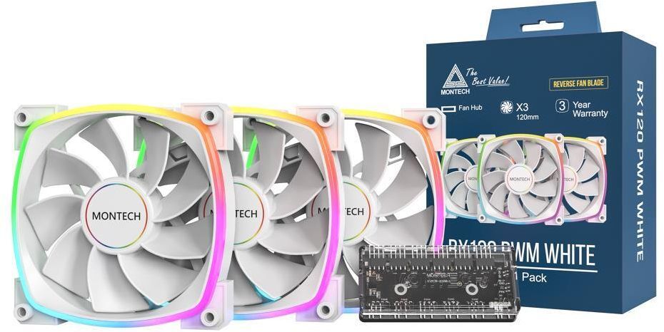 Корпусный вентилятор MONTECH 120MM (RX120 PWM (W31)) фото 9