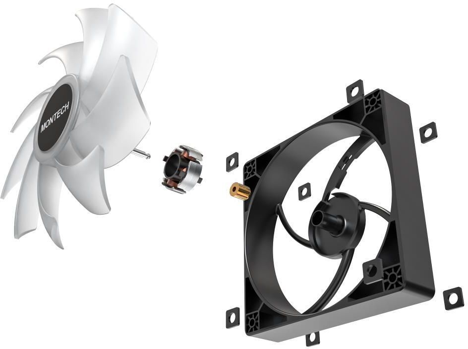 Корпусный вентилятор MONTECH 120MM ( GF120 PWM BLACK) фото 4
