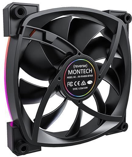Корпусный вентилятор MONTECH 140MM (RX140 PWM BLACK) фото 4
