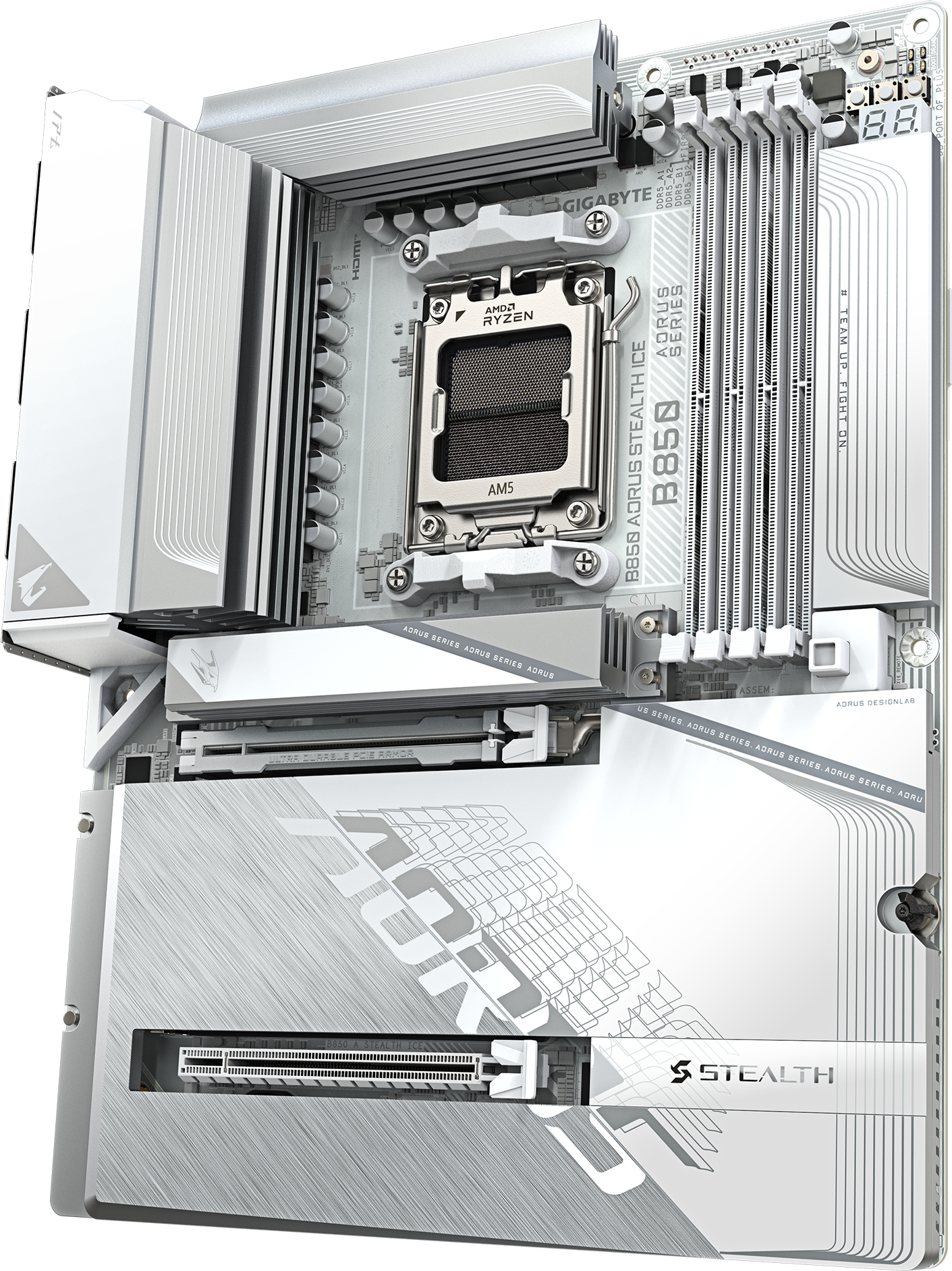 Материнская плата GIGABYTE AMD B850 SAM5 ATX (B850_A_STEALTH_ICE) фото 4