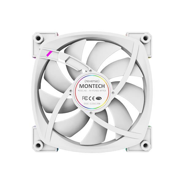 Корпусный вентилятор MONTECH 120MM (RX120 PWM WHITE) фото 4