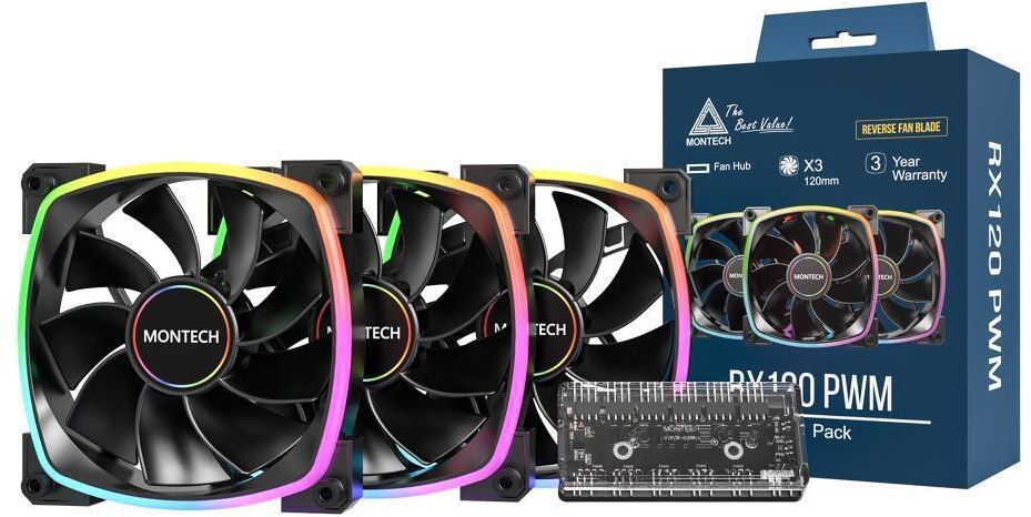 Корпусный вентилятор MONTECH 120MM (RX120 PWM (B31)) фото 8
