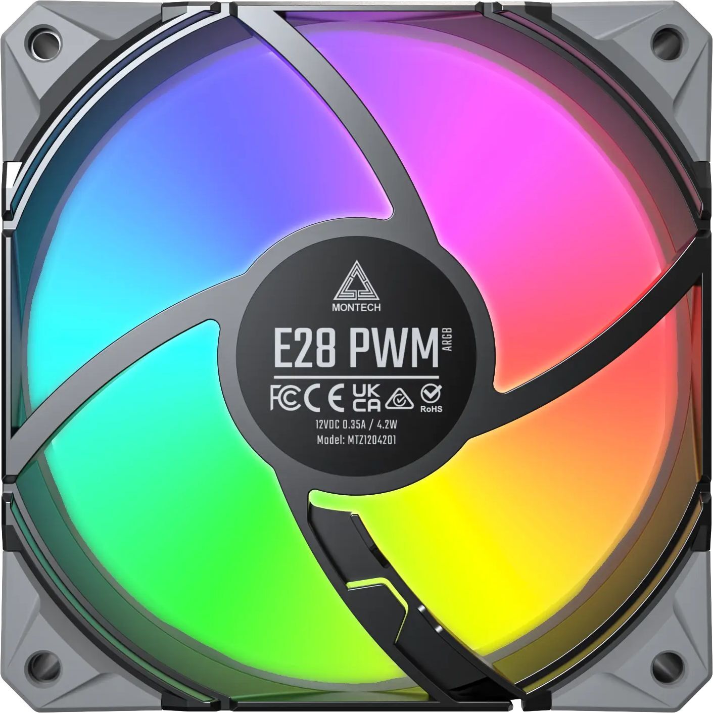 Набор из трех вентиляторов для корпуса MONTECH E28 PWM 120MM (E28 ARGB 3 PACK (B)) фото 7