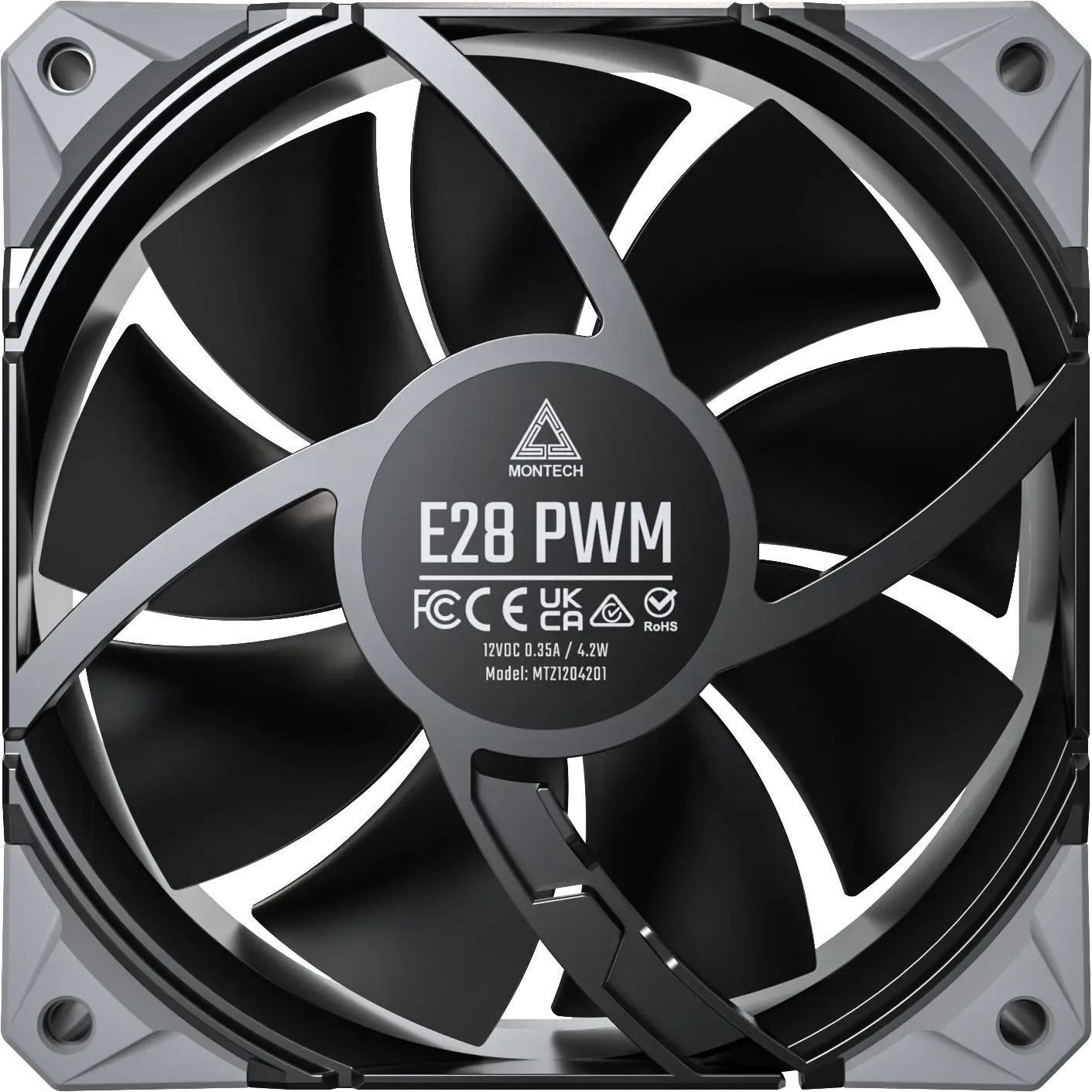 Набор из трех вентиляторов для корпуса MONTECH E28 PWM 120MM (E28 3 PACK (B)) фото 6