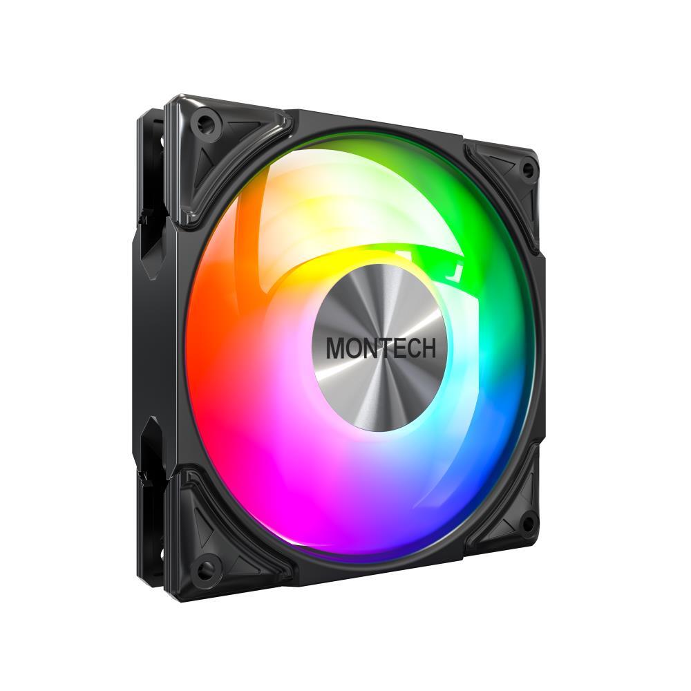 Корпусный вентилятор MONTECH 120MM (METAL PRO 12 ARGB PWM BLACK) фото