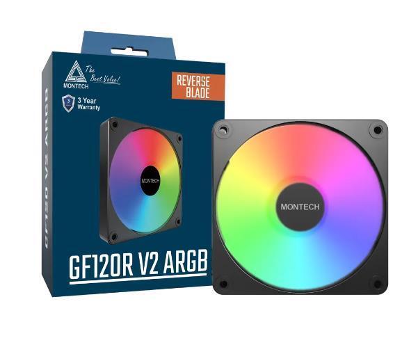 Корпусный вентилятор MONTECH 120MM (GF120R V2 ARGB PWM (B)) фото