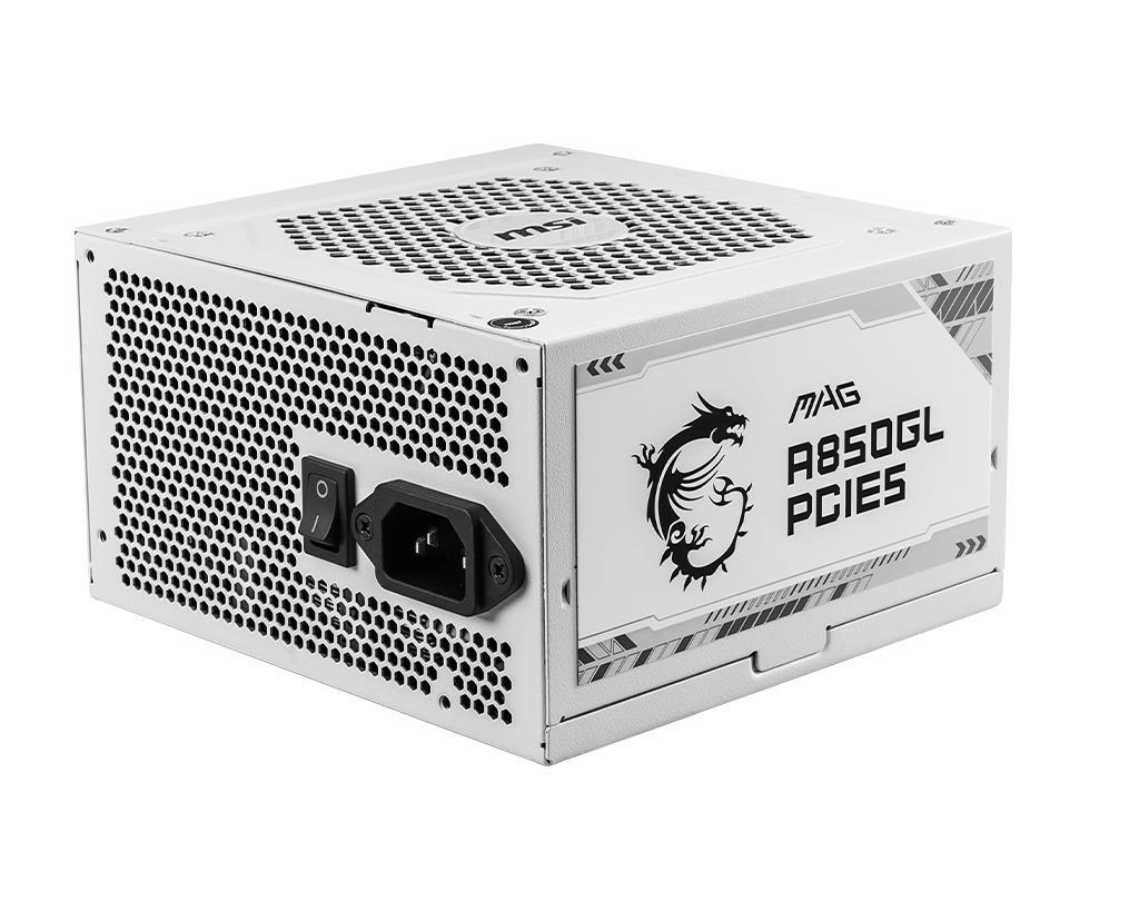 Блок живлення MSI ATX 850W MAG A850GL PCIE5 WHITE (MAG A850GL PCIE5 WHITE)фото2