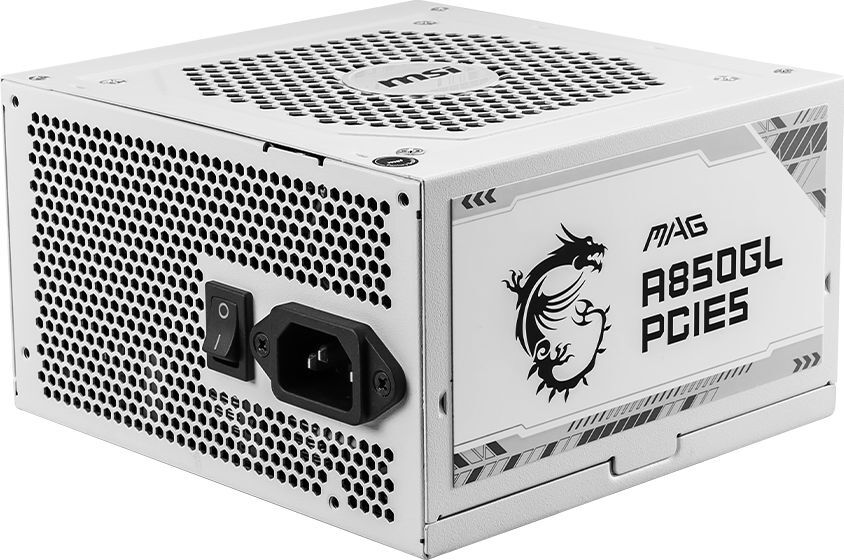 Блок питания MSI ATX 850W MAG A850GL PCIE5 WHITE (MAG A850GL PCIE5 WHITE) фото 2