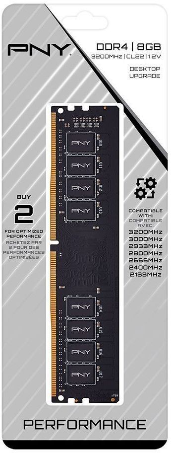 Память для ПК PNY DDR4 8GB 3200 MHz (MD8GSD43200-SI) фото3