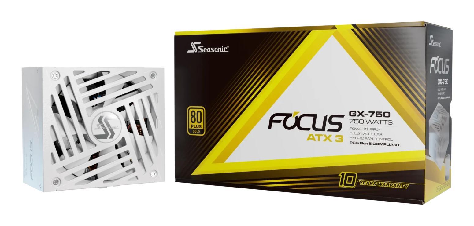 Блок питания SEASONIC FOCUS GX ATX 3.1 750W WHITE (FOCUS-GX-750-ATX31-WHITE) фото 