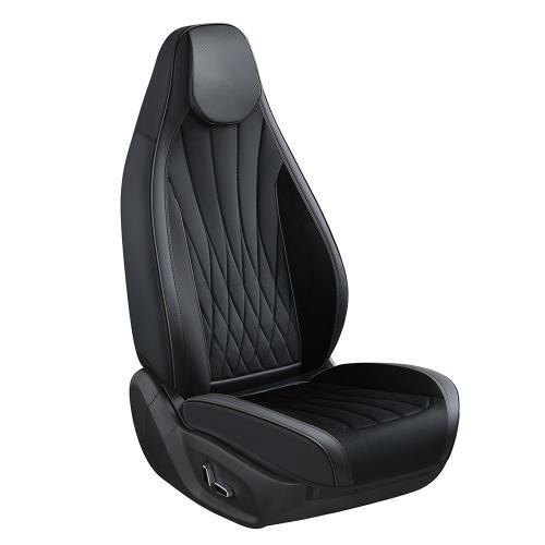 Набор чехлов V-8885 Bk полный к-т экокожа черные фото 2