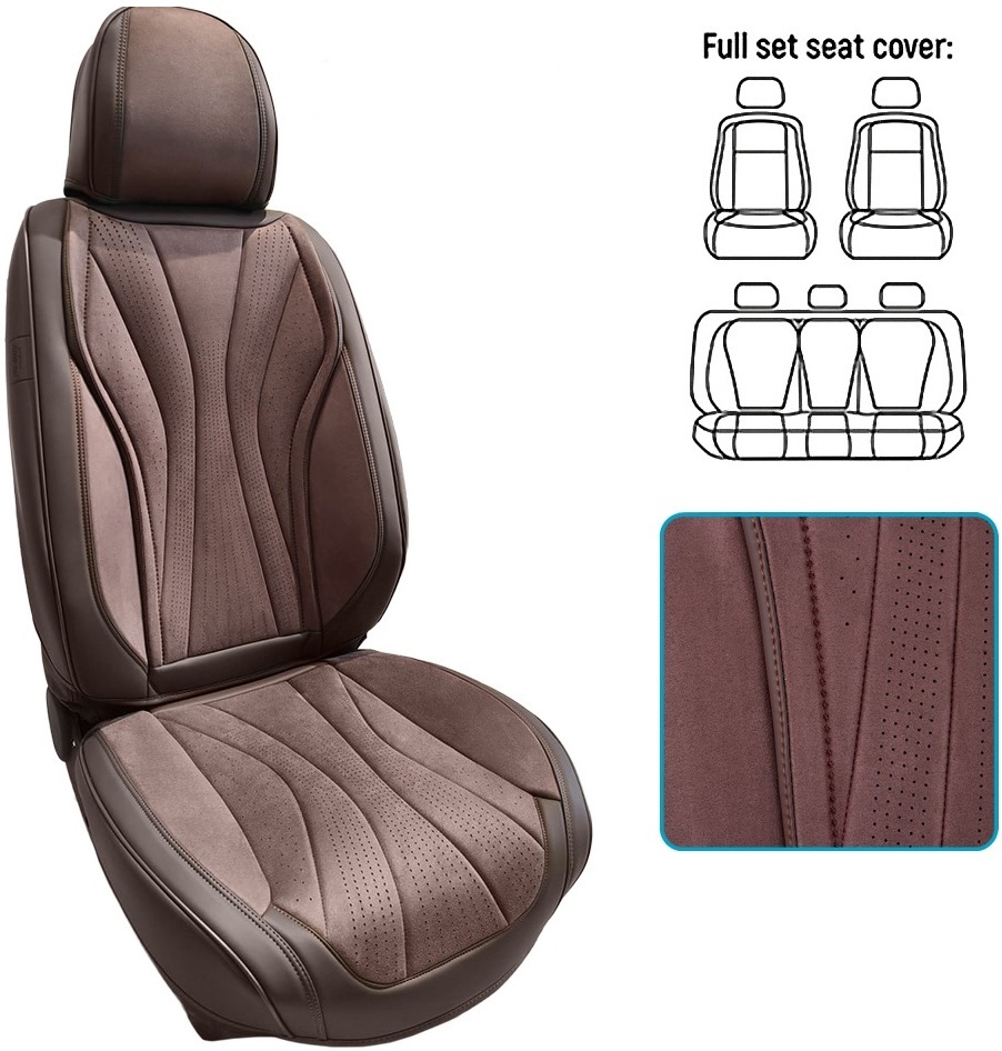 Набор чехлов V-9101 Brn полный к-т экокожа коричн фото