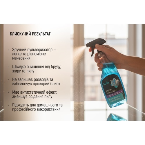 Засіб для очищення скла та дзеркал Luma 5лфото6